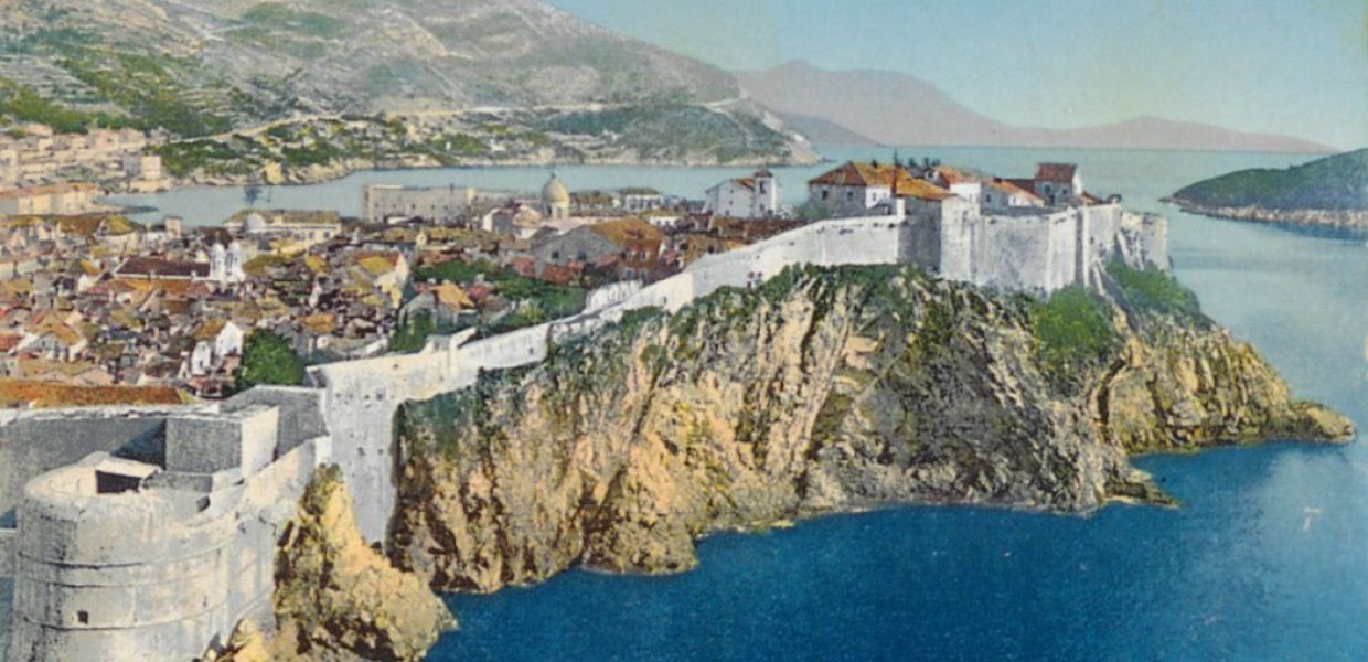 View of Dubrovnik, 1914, National and University Library in Zagreb, Public Domain Mark
